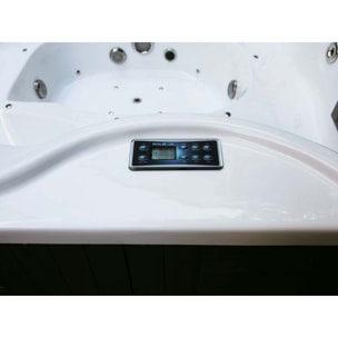 Spa "Cuba" 6 places - Cuve blanc - système Balboa +Bluetooth intégré - 220x210x80cm
