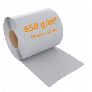 Schermo Privacy In PVC Per Recizioni A Doppia Sbarra Doppio Picchetto Rete Frangivista 650 g/m² 35 m x 19 cm Con Clip Fissaggio Grigio Chiaro