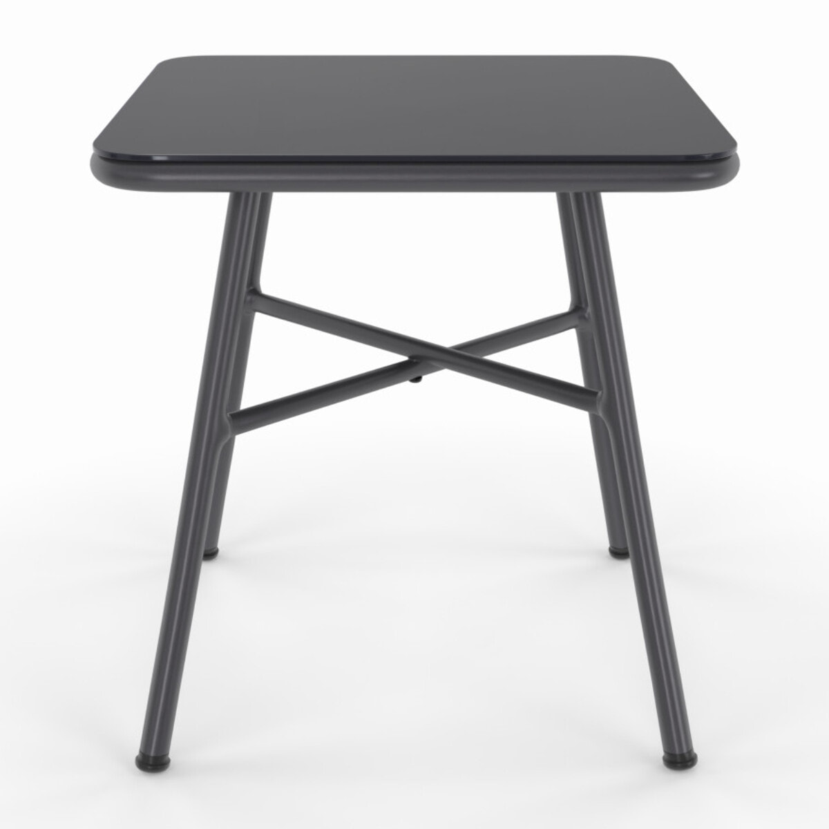 Salon de jardin Florida 2 places gris anthracite et effet rotin