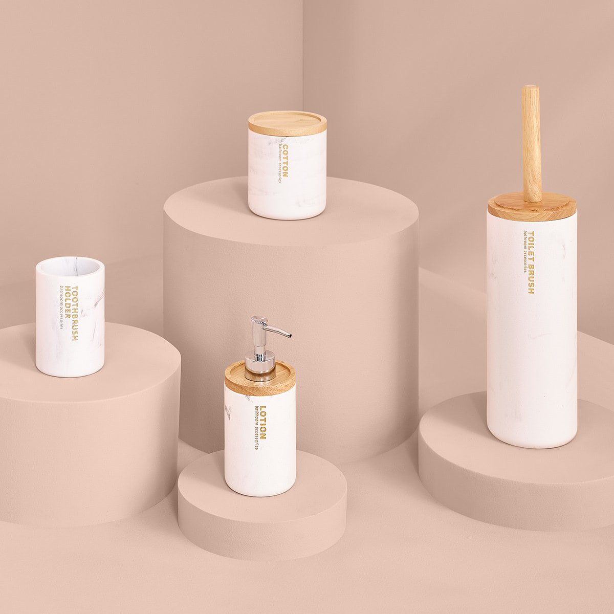 Pot à cotons Blanc Léa