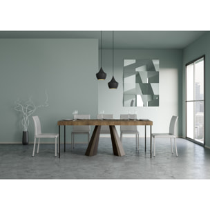 Consolle allungabile 90x40/196 cm Diamante Small Premium Noce telaio Orso