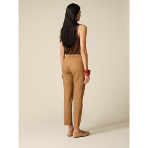 Oltre - Pantaloni chinos cotone - Beige
