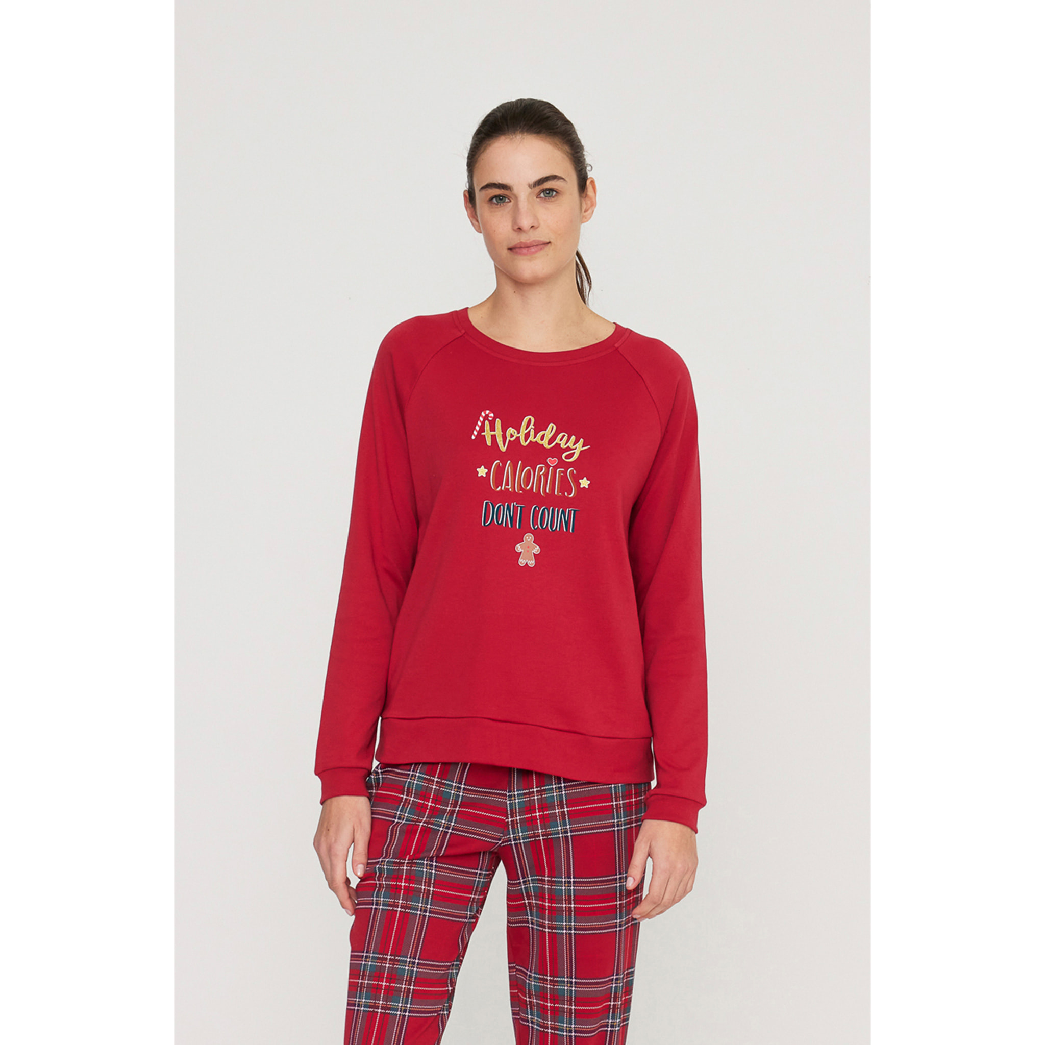 Pigiama donna winter holiday in caldo cotone girocollo Noidinotte