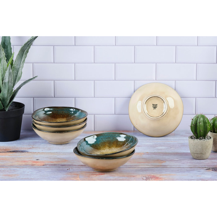 Bol ISLAND Ø15cm - 6 pièces - Terre et mer
