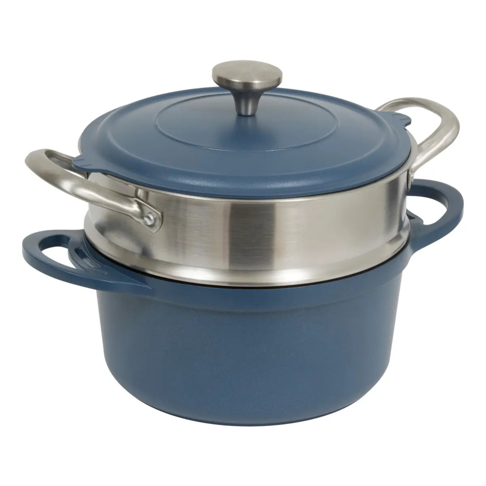 Cocotte Aluro aluminium bleu D24cm