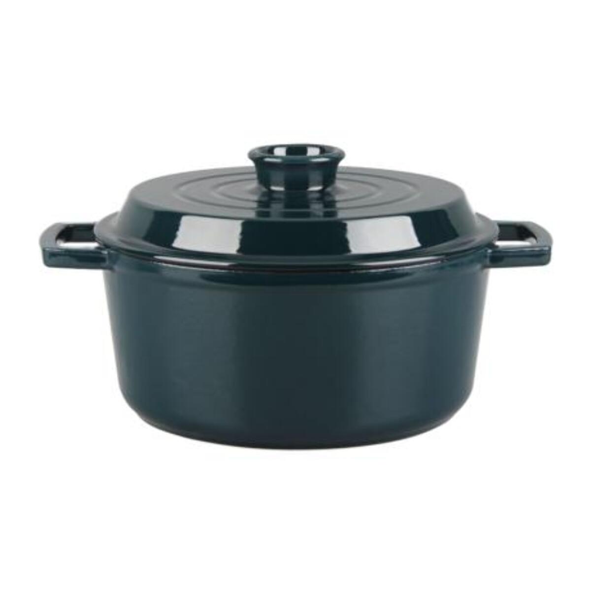 Cocotte en fonte ronde 25cm - "Masseiron Emeraude"