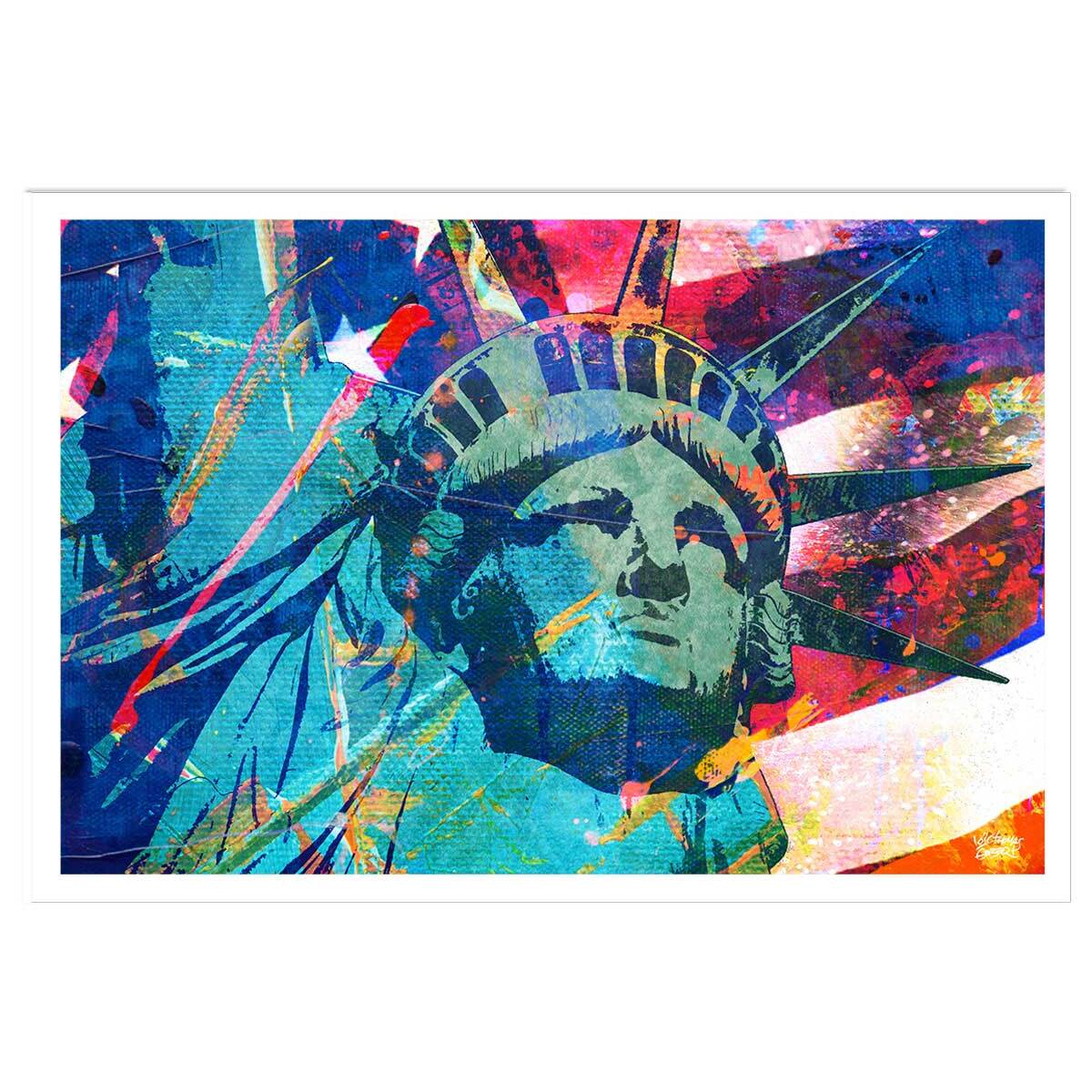 Affiche illustration graffiti statut de la liberté Affiche seule