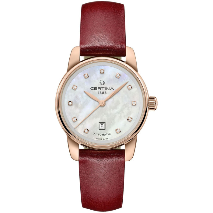 Reloj Certina C0010073611602 Mujer Analogico Automatico con Correa de Cuero