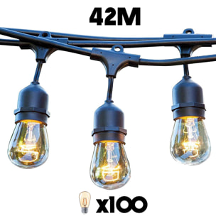 Guirlande connectable MAFY 100 ampoules E27 42M