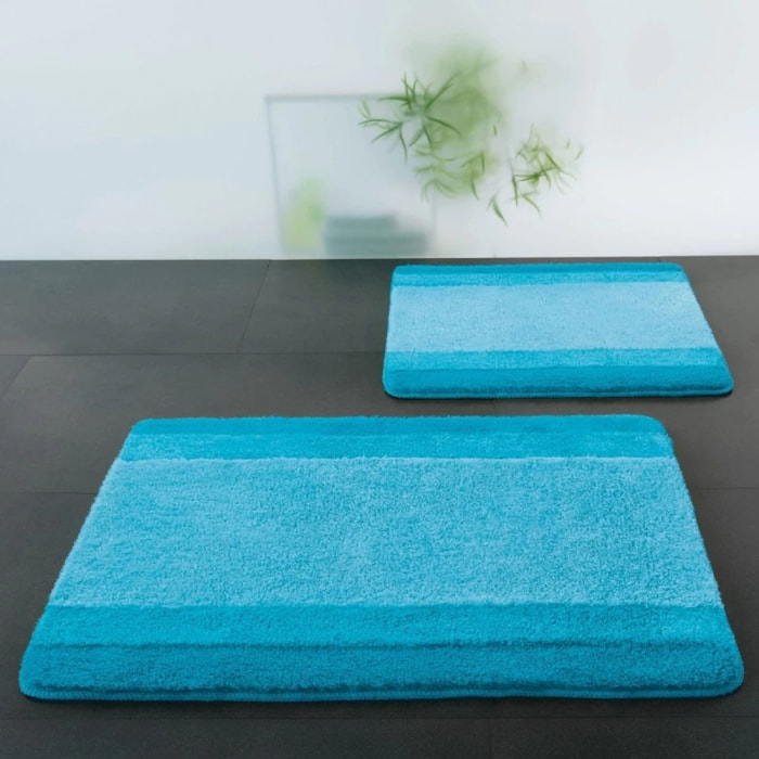 Tapis de bain Polyester BALANCE 60x90cm Bleu Turquoise Spirella