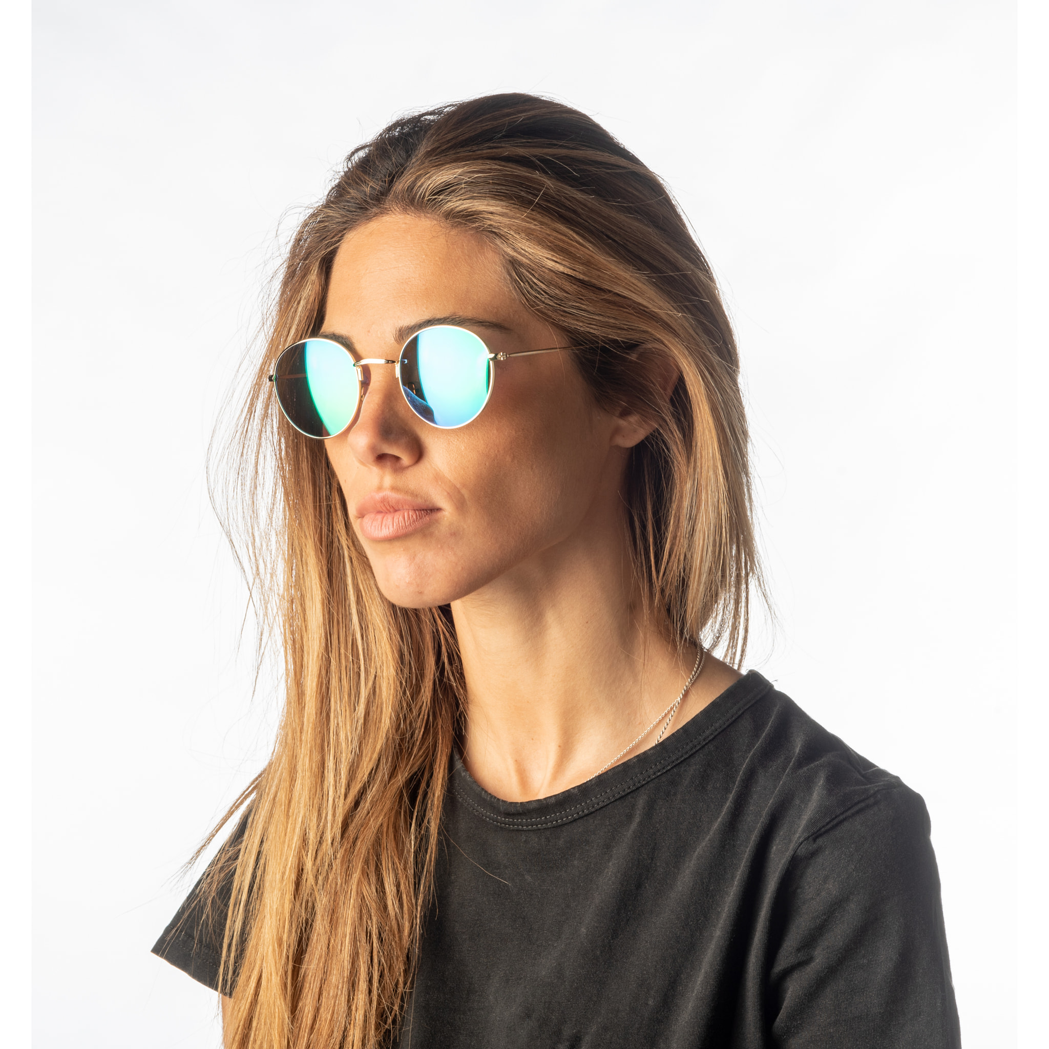 Gafas de sol OCEAN TOKYO - Oro brillante / Revo verde