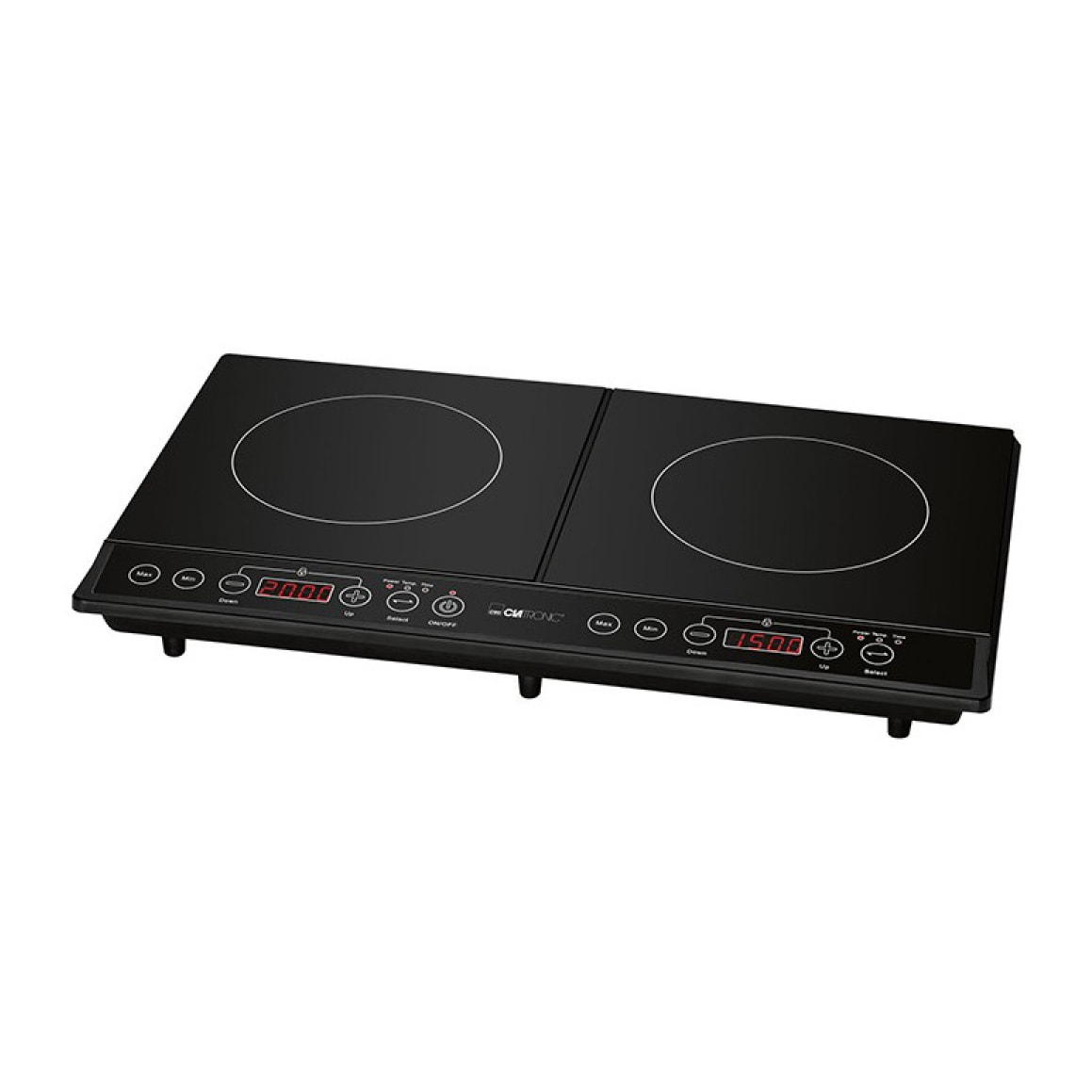 Plaque chauffante double à induction Clatronic DKI 3609 Noir