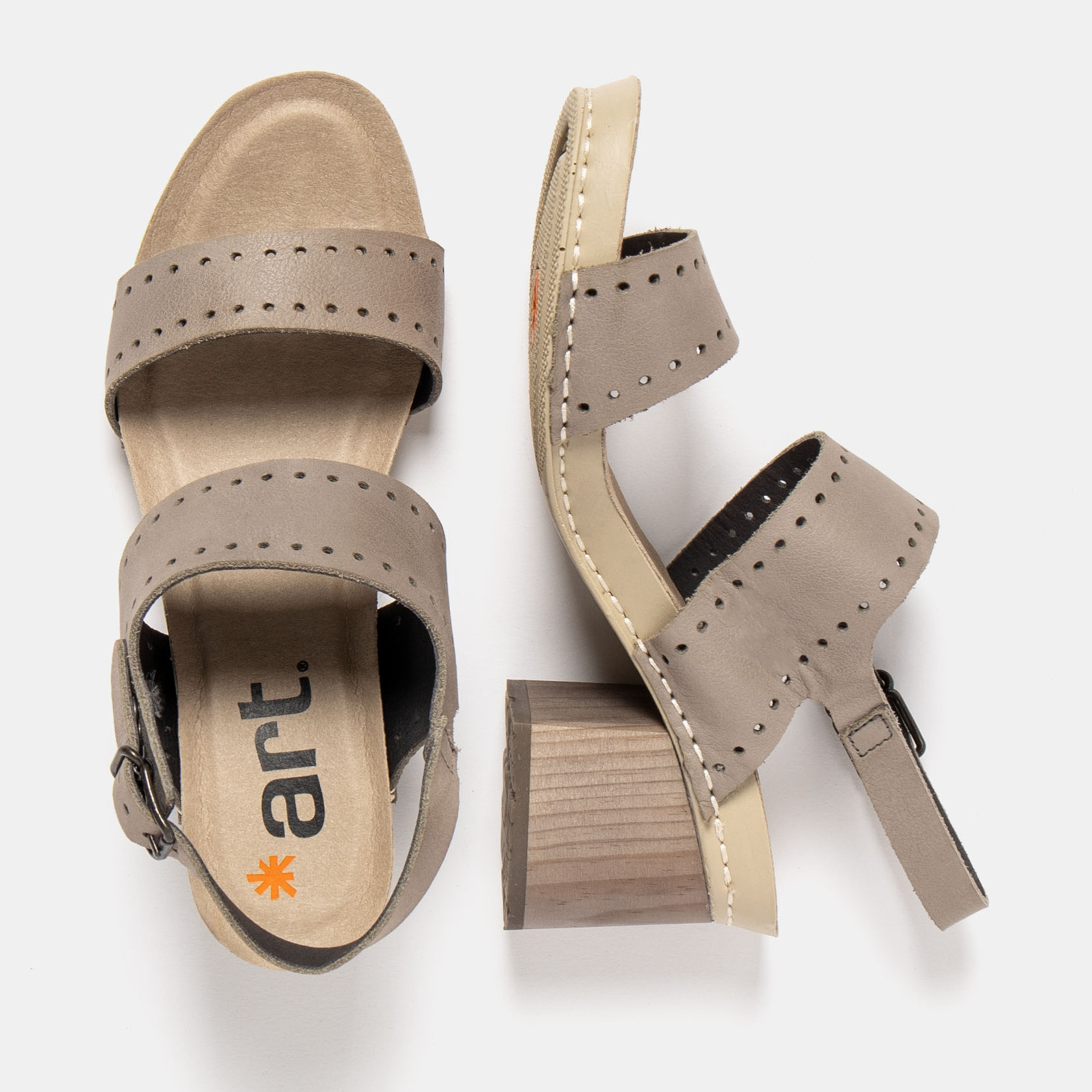 Sandalias con tacón 1864 ROMA CINDER/ I WISH color Cinder