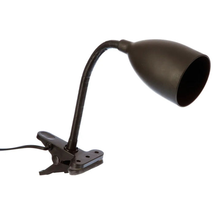 Lampe pince "Sily" noire - sillicone H43 cm