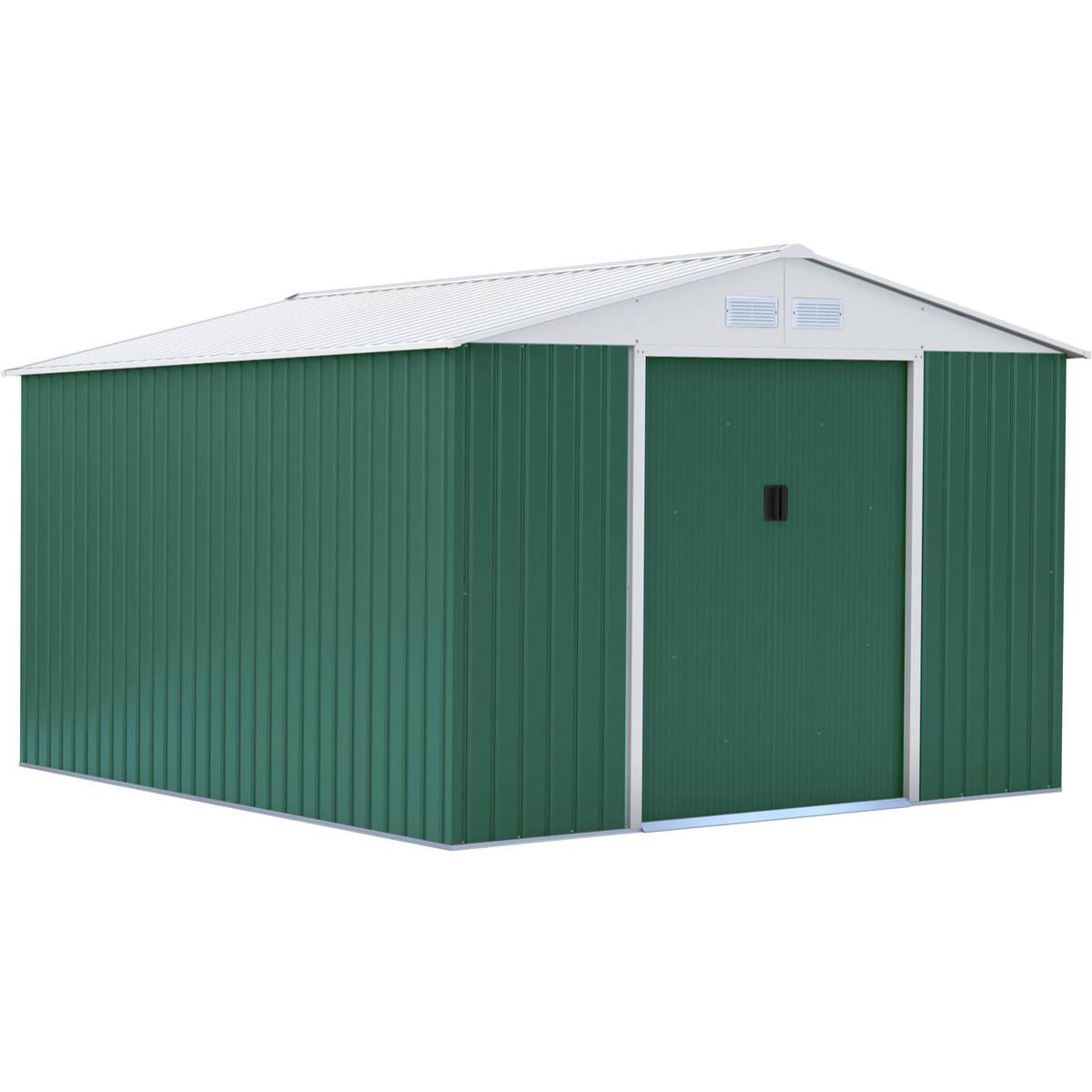 Abri de jardin métal "Rosas" - 10,85 m² - Vert