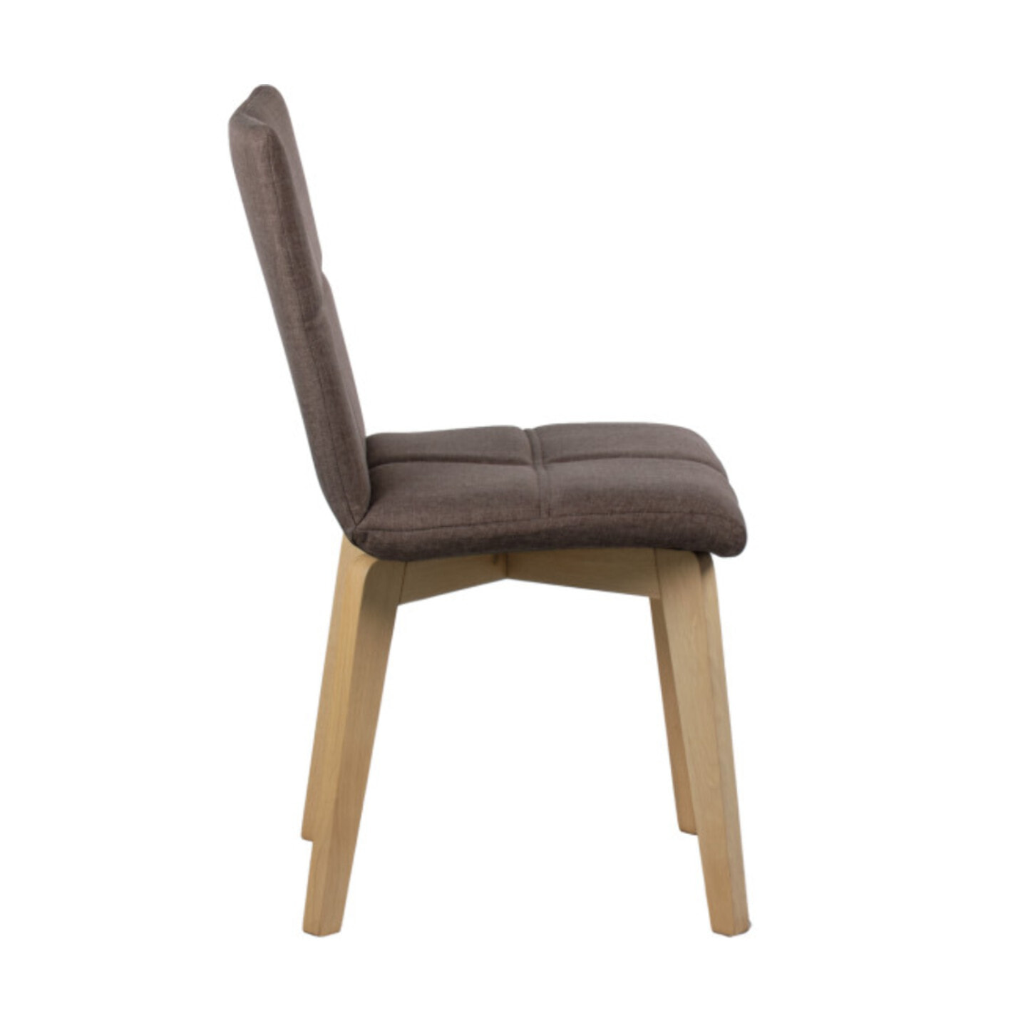 Lot de 2 chaises en tissu et capitonné design scandinave - MANON