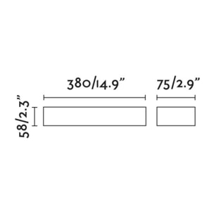 DORO 380 Lampada da parete marrone ossido