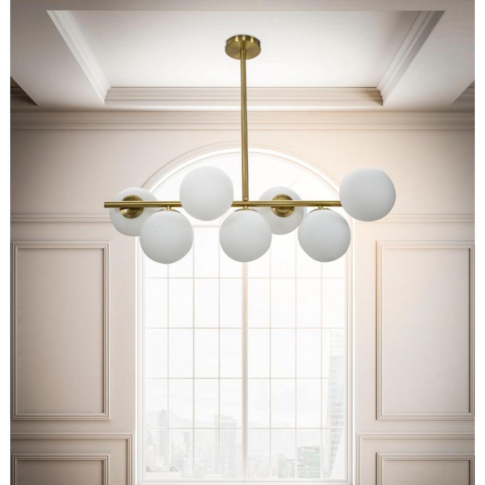 LAMPADARIO GLAMY 7 LUCI CHARME1921 BICOLORE