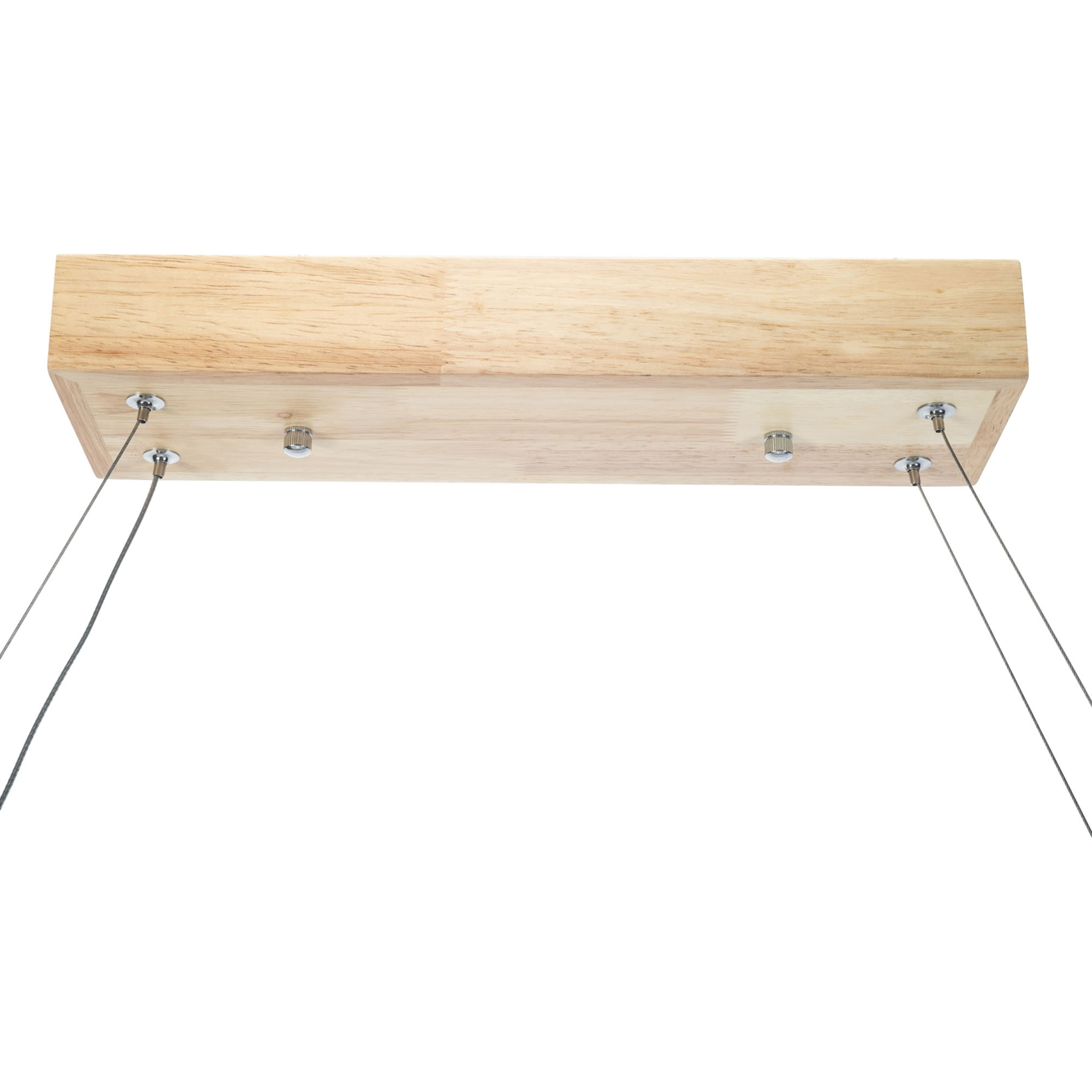 Forlight - Lámpara Colgante LED Eficiente Imitación Madera para Hogar, Diseño Moderno y Elegante, Luz 4000K, Material Resistente Madera y Policarbonato