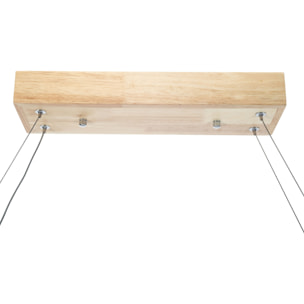 Forlight - Lámpara Colgante LED Eficiente Imitación Madera para Hogar, Diseño Moderno y Elegante, Luz 4000K, Material Resistente Madera y Policarbonato