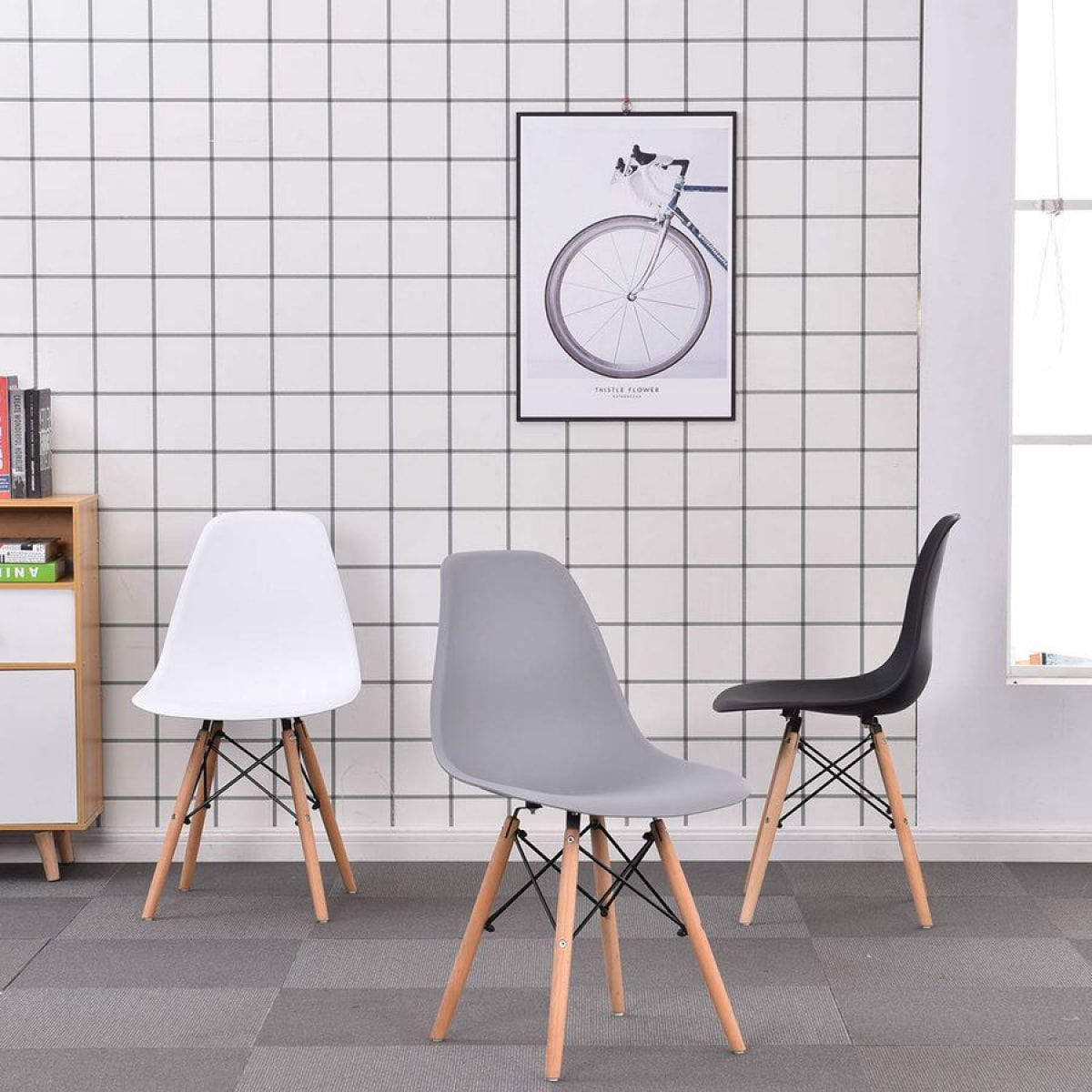 Sedie design Ester nere: offerta 4 pezzi