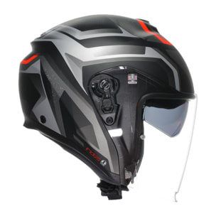 CASCO AGV IRIDES AGV E2206 ZURIGO MATT BLACK/GREY