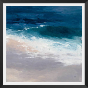 Affiche Marée du soir Affiche + cadre en bois - Noir