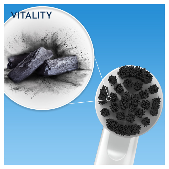 Oral-B - Vitality 100 Avec Brossette Pure Clean - Noire - Brosse À Dents Électrique