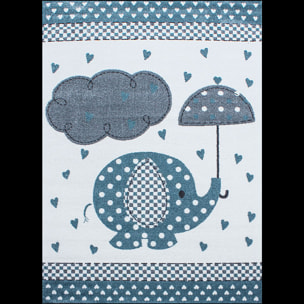 Tapis enfant tissé motif animaux PILO