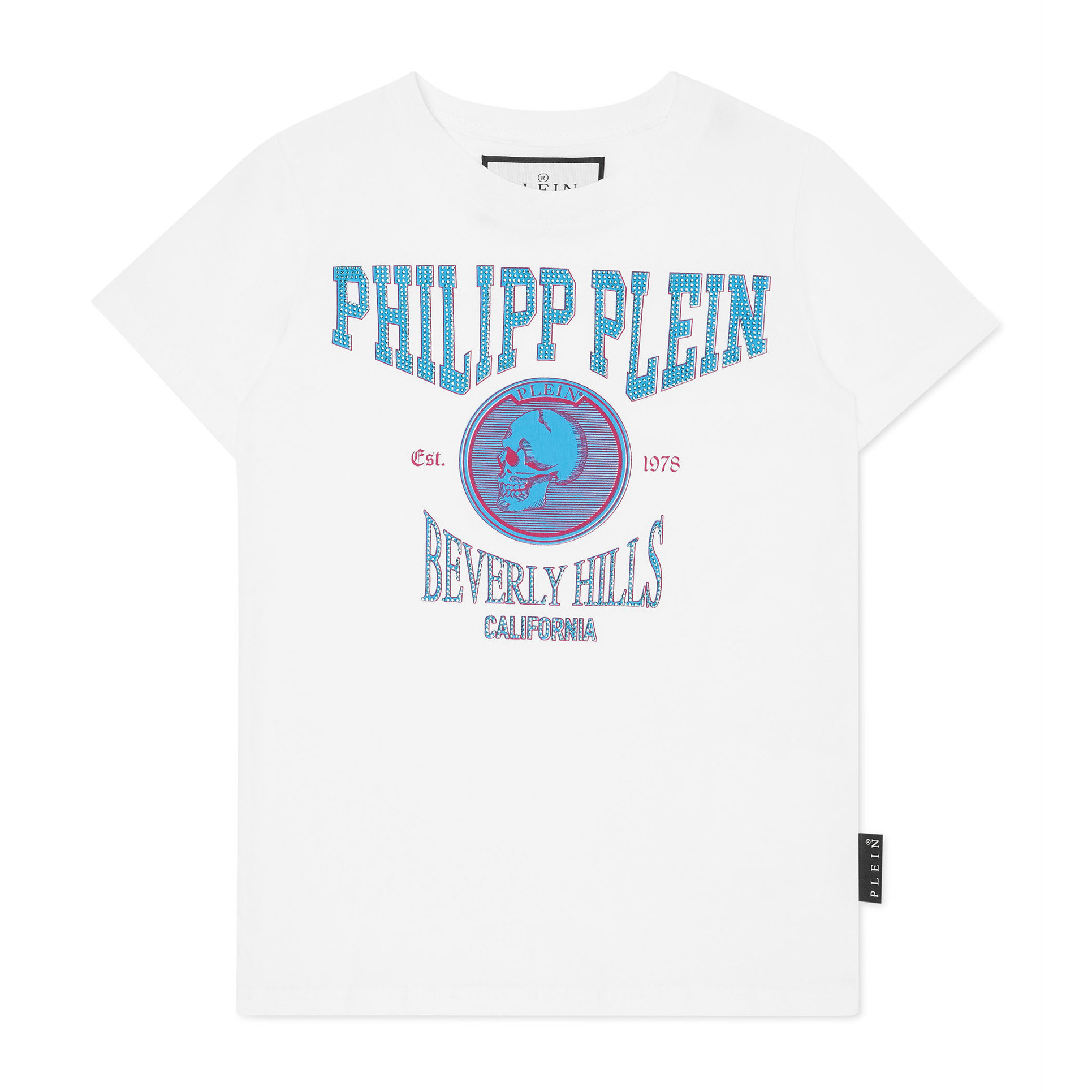 PHILIPP PLEIN T-Shirt Round Neck Ss CRYSTAL