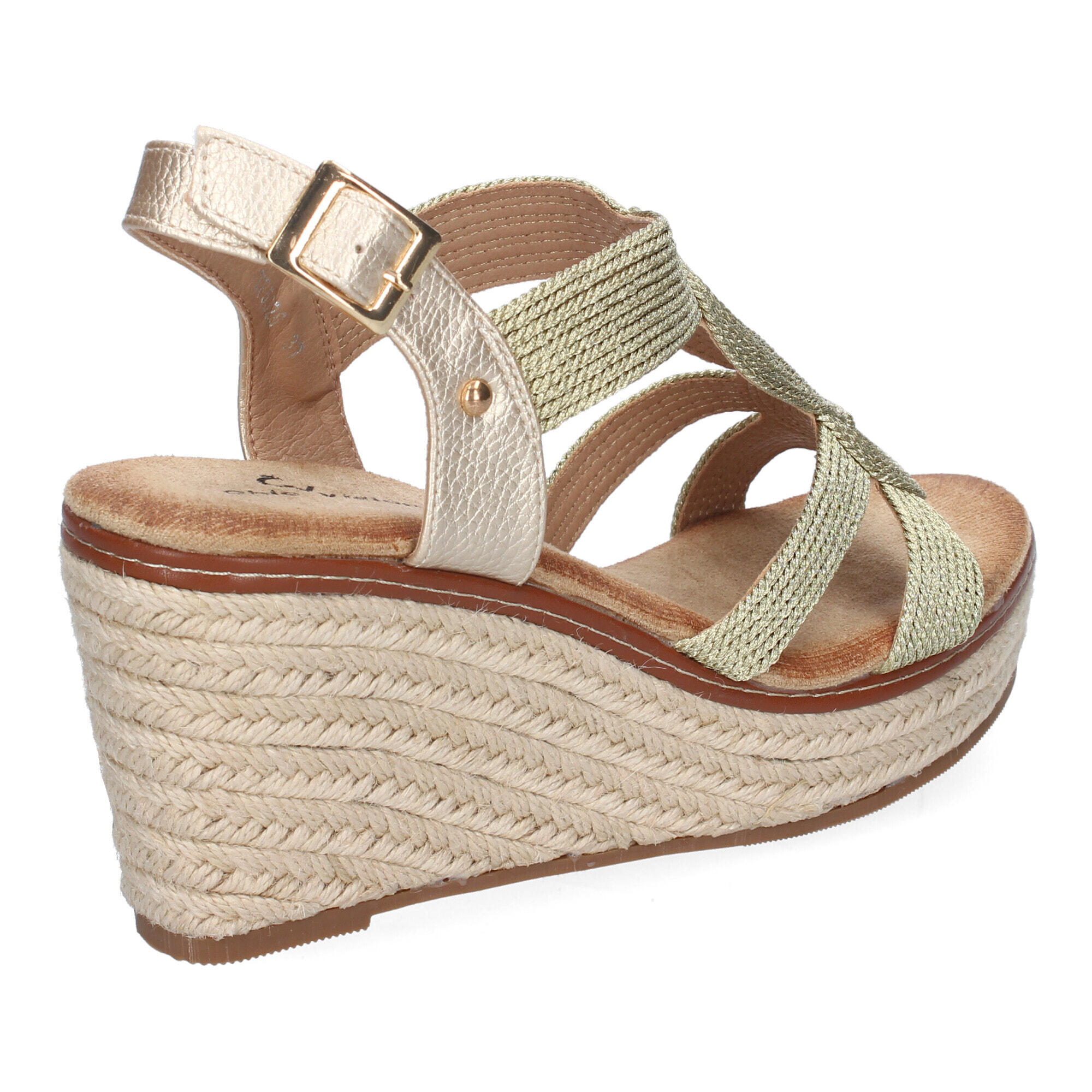 Sandalia de Cuña de Yute para Mujer, Comodas y Elegantes. Diseño Moderno Trenzado