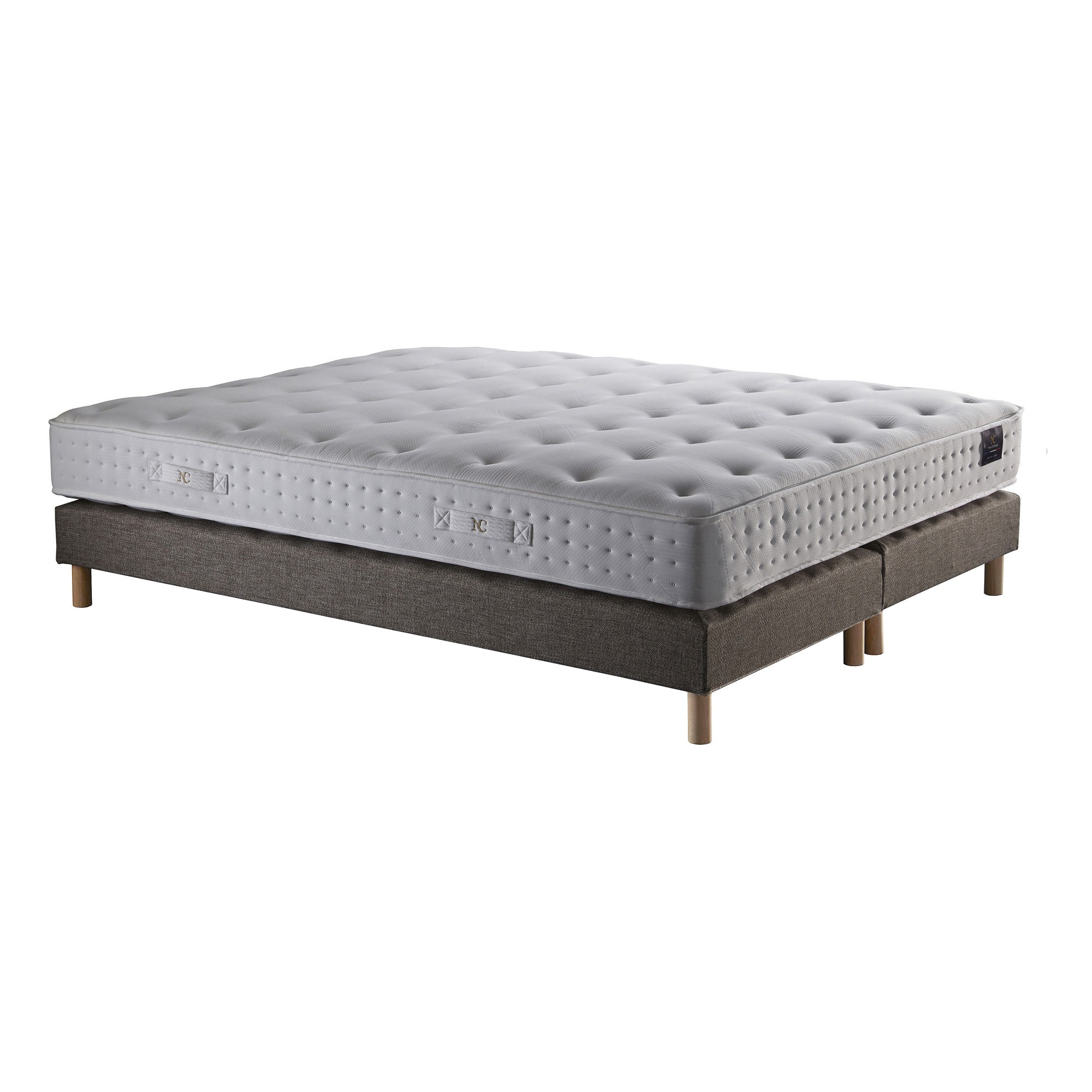 Ensemble Reflet - Matelas ressorts ensachés éco-conçu - Sommier Camel