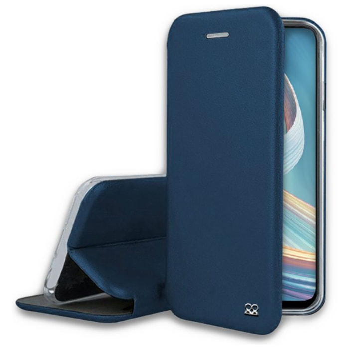 Etui IBROZ Oppo Reno 4Z Cuir bleu