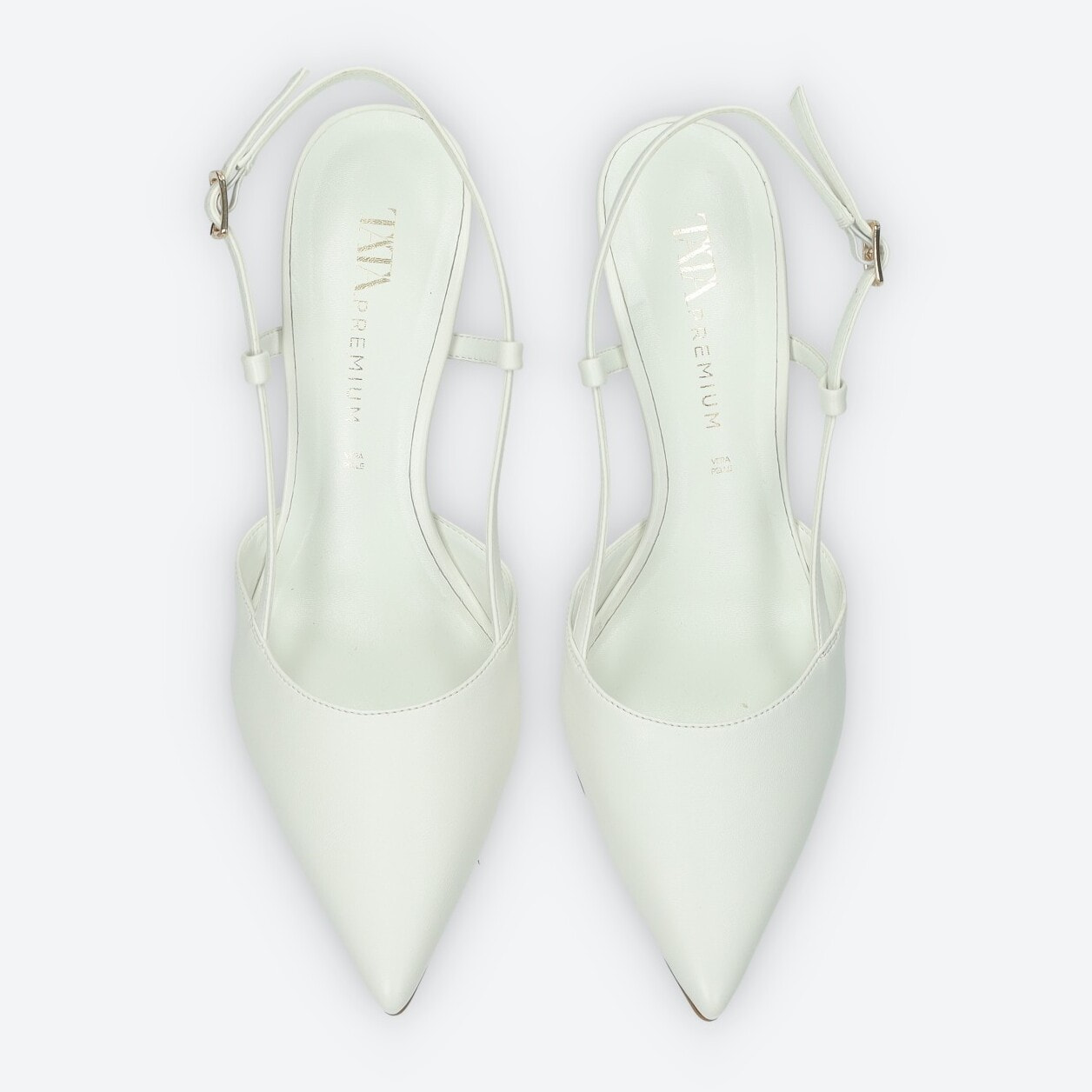 Décolleté sling back Donna Tata Italia Bianco