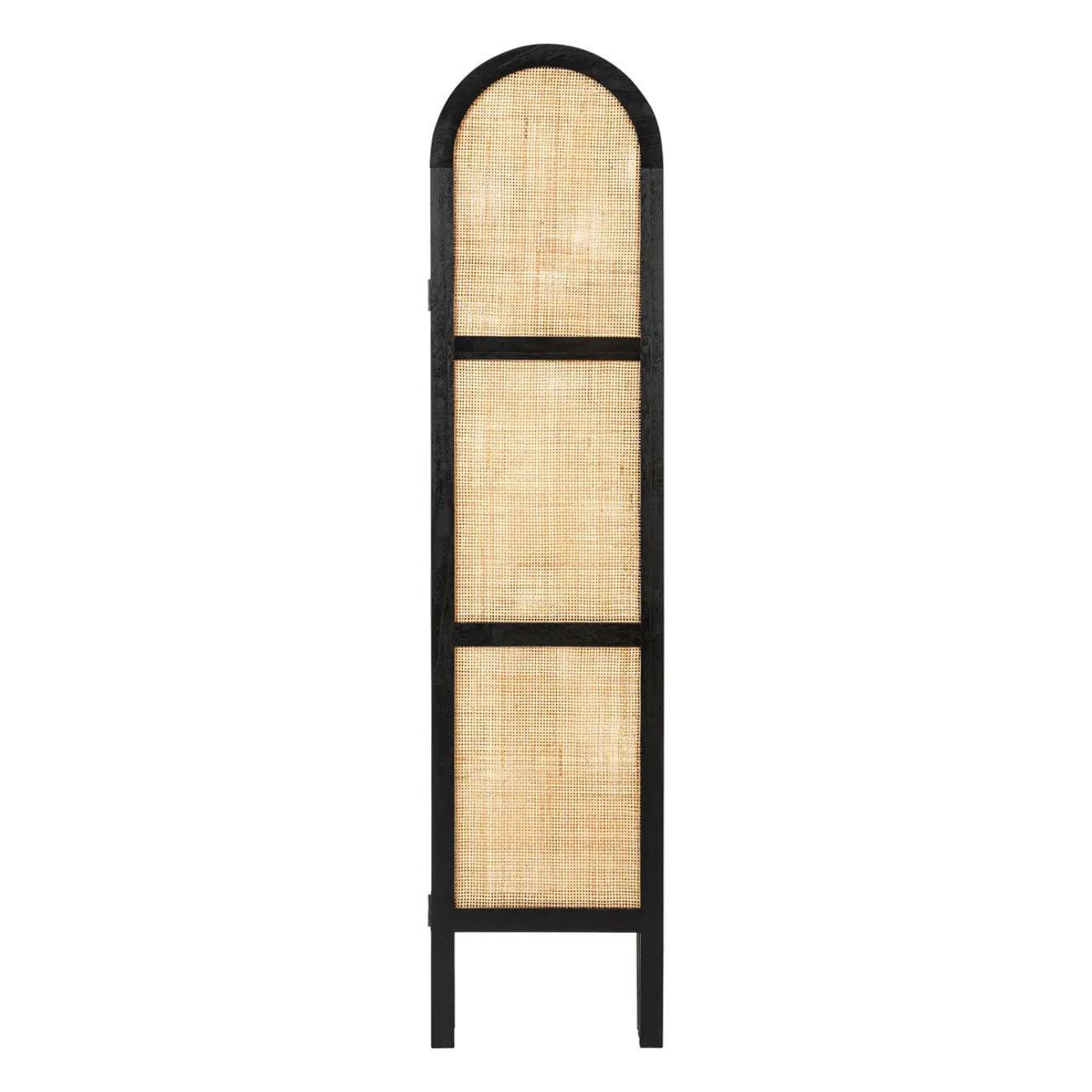 Paravent cannage Sana noir 120x170cm