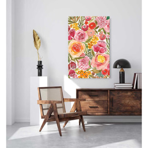 Tableau fleurs pivoine Toile imprimée