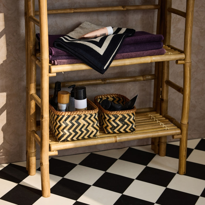 Etagère bibliothèque exotique bambou 4 niveaux FIDJI