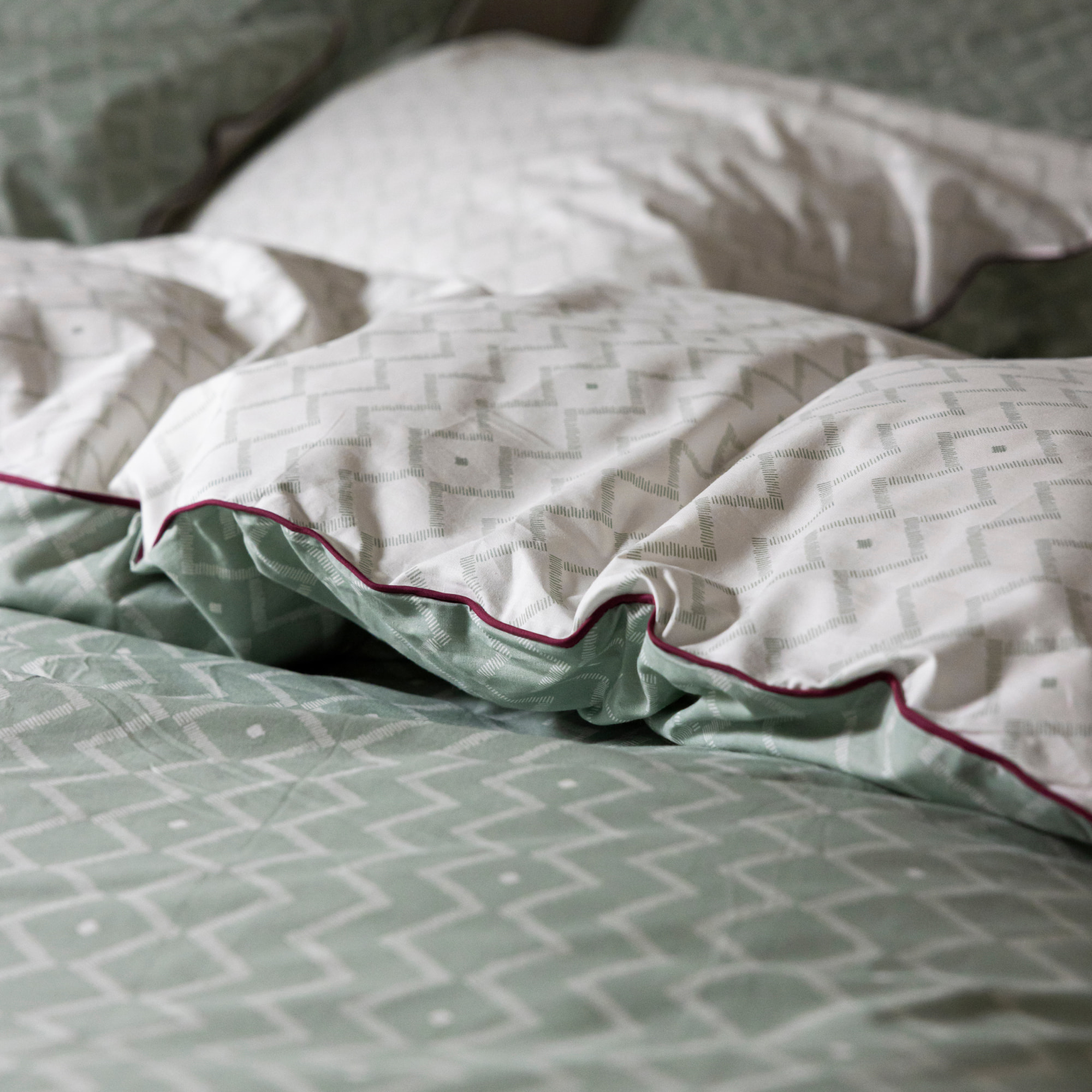 Housse de couette en percale de coton, ETHNIQUE GRAPHIQUE
