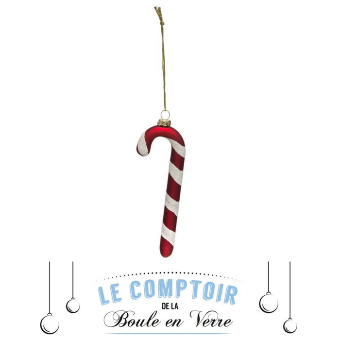 Sujet sucre d'orge 12cm verre
