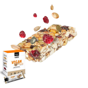 STC NUTRITION – Vegan bar - Barre énergétique - Source de protéines - Riche en fibres - Peanut, seeds & cranberry - Anti-Dopage - 100% Vegan - 5 barres