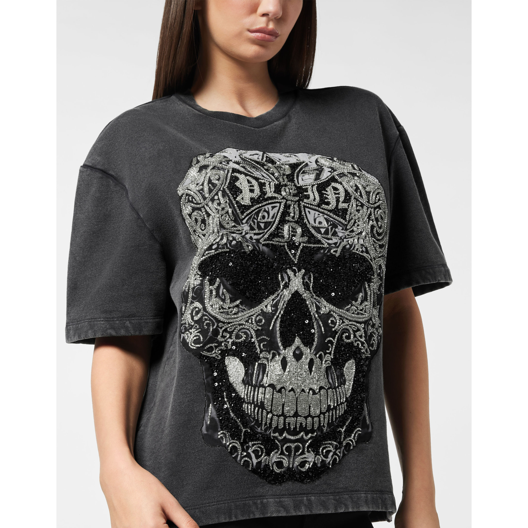 PHILIPP PLEIN Maglietta Uomo Fit SKULL