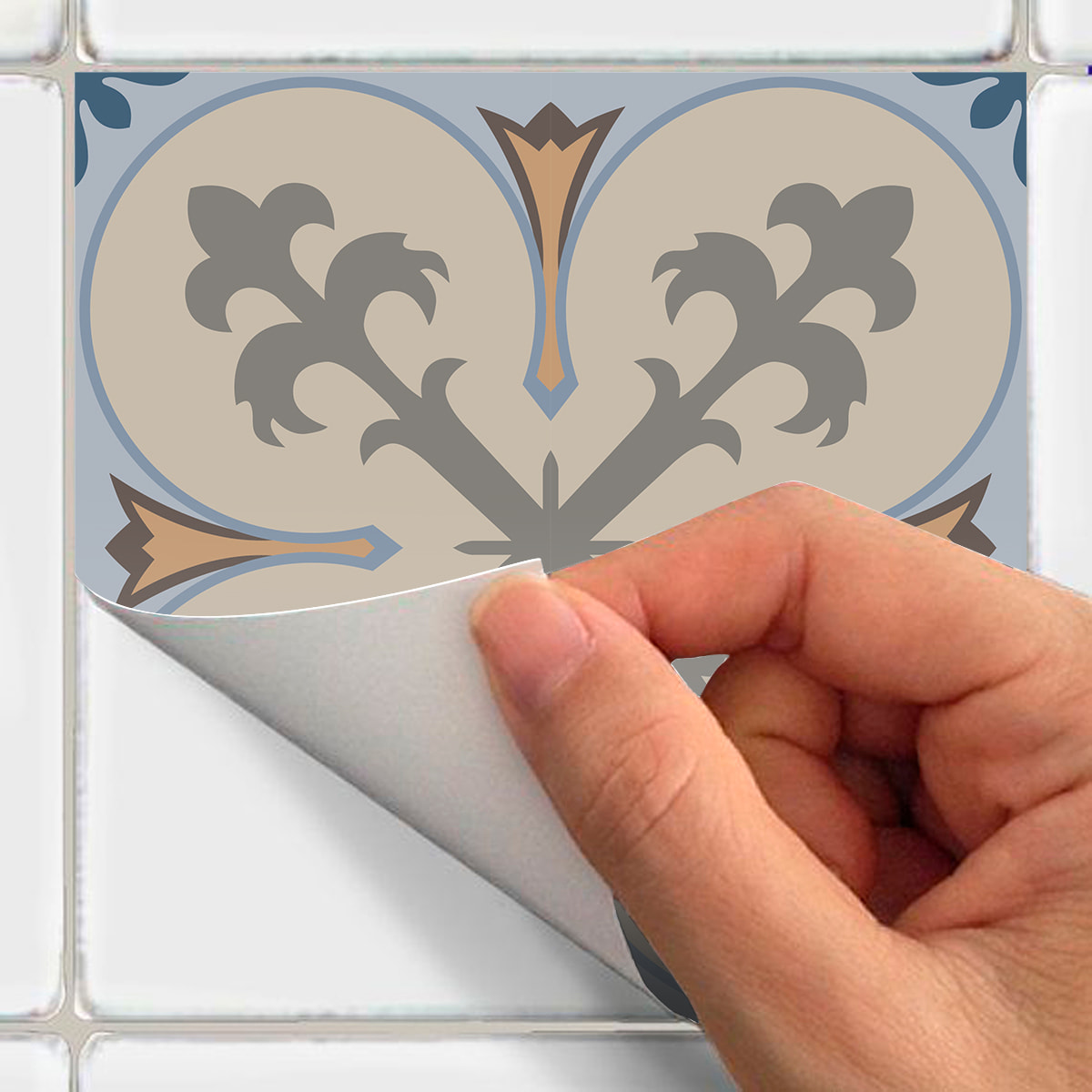 Stickers muraux - Sticker Mural Carrelage adhésif Cuisine Salle de Bain - 24 STICKERS CARRELAGES AZULEJOS ZEPETO