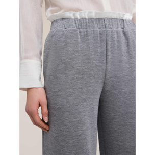 Motivi - Pantalones palazzo en scuba - Gris