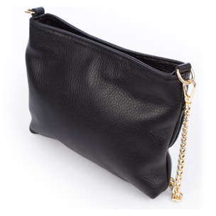 Bedulita Bolso bandolera Mujer. Piel auténtica Dollaro con flecos y detalles metálicos.