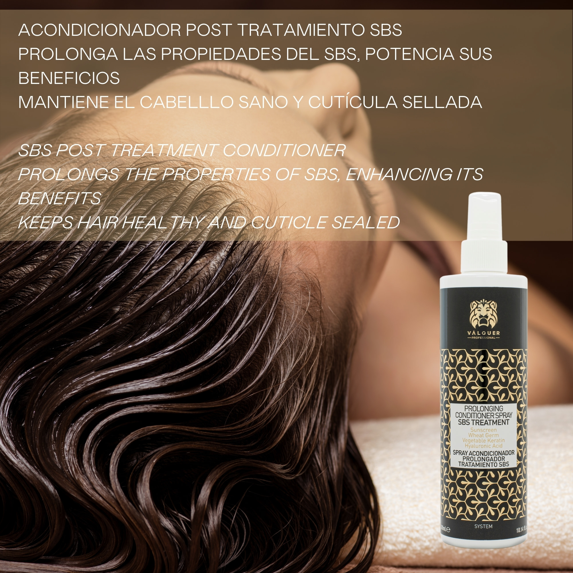 Valquer Spray acondicionador prolongador tratamiento SBS Divinity Effect - 300 ml