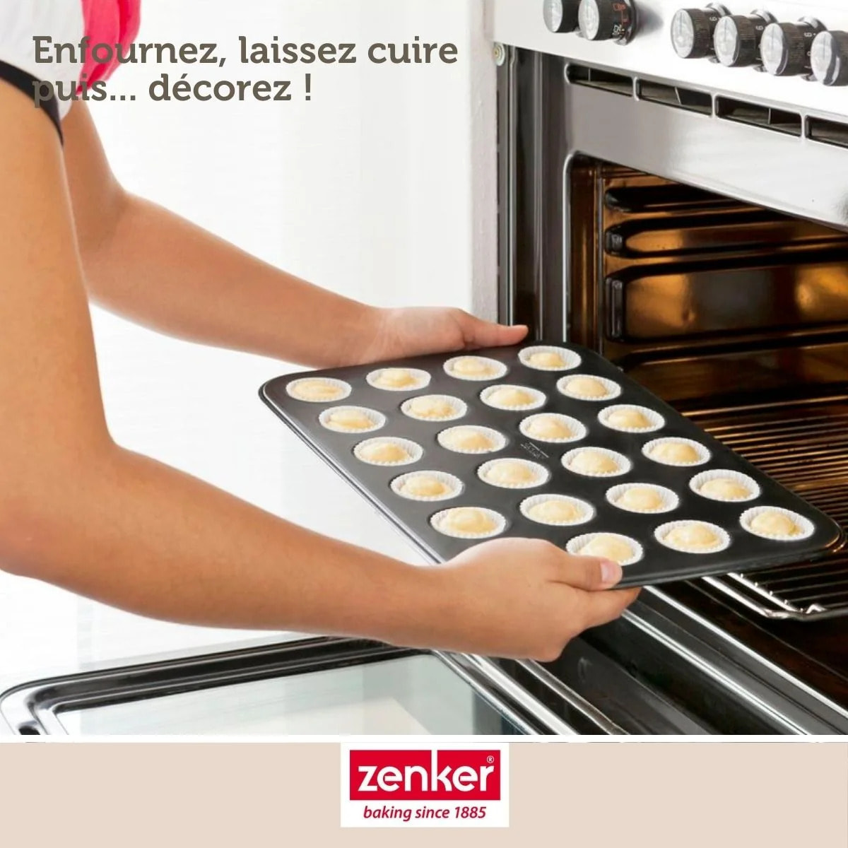 Moule à muffins 24 empreintes 38 x 26 cm Zenker Black Metallic