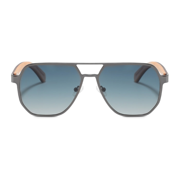 Gafas de Sol Feler 1801-3 Polarizadas de Madera Unisex 56 mm