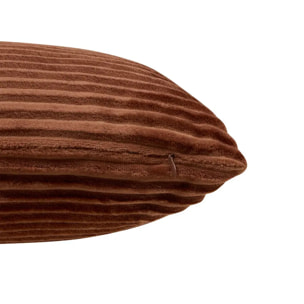 Coussin Arum marron tonka 38x38cm