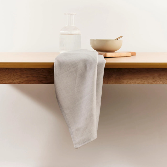 Lot de 2 torchons de cuisine Gris 45x70 cm