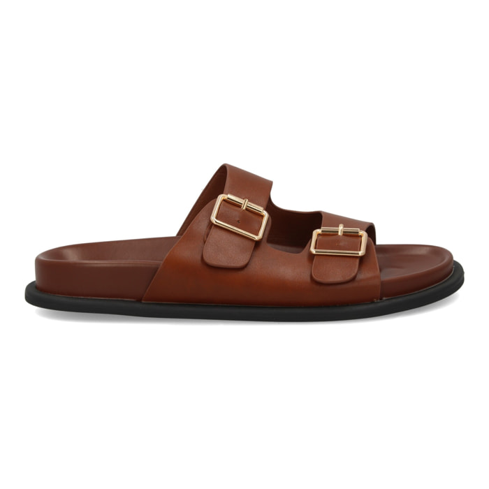 Sandalia hombre cómoda doble hebilla verano